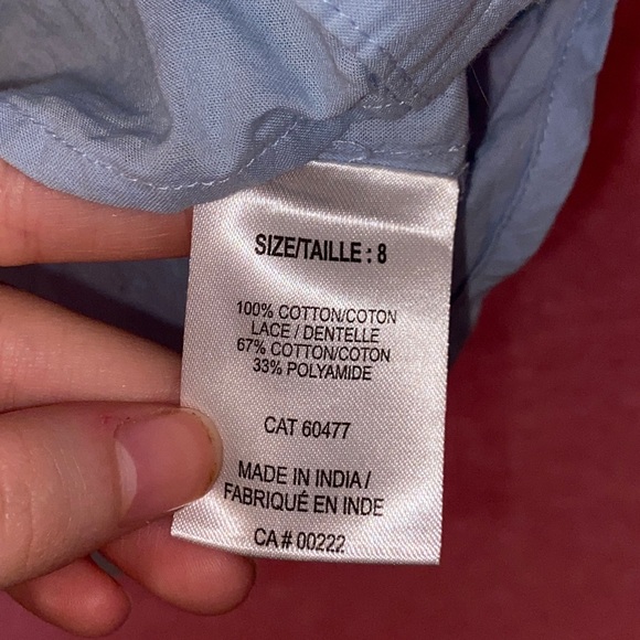 🧚🏻‍♂️2 for 22$🧚🏻‍♂️blue lace button-down shirt - Picture 7 of 7